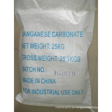 Carbonato de manganeso grado industrial con alta calidad